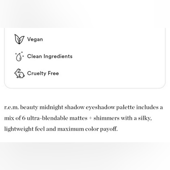 R.E.M MIDNIGHT SHADOW PRINCIPESSA EYESHADOW PALETTE. - Picture 6 of 9